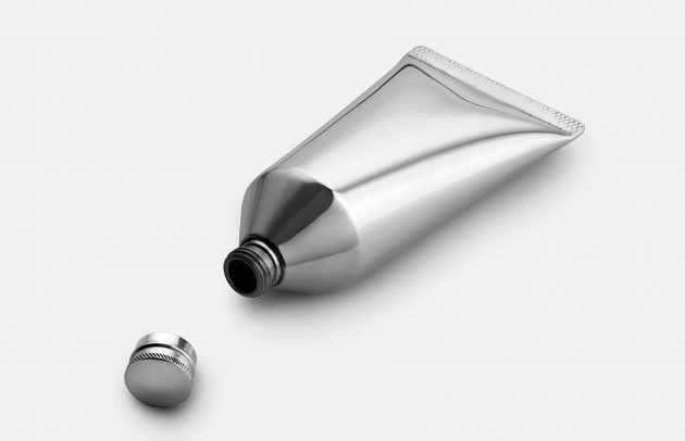 silver flask