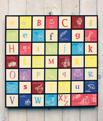 C is for colorful with this bright mosaic