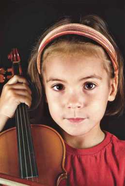 Violin strings attached