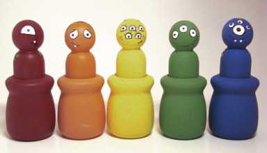 Monster match! A colorful doll set to help your tot learn about colors