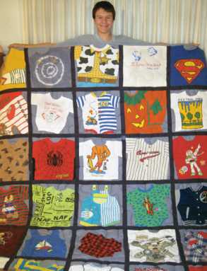 Memory quilt: Put those old baby clothes to good use