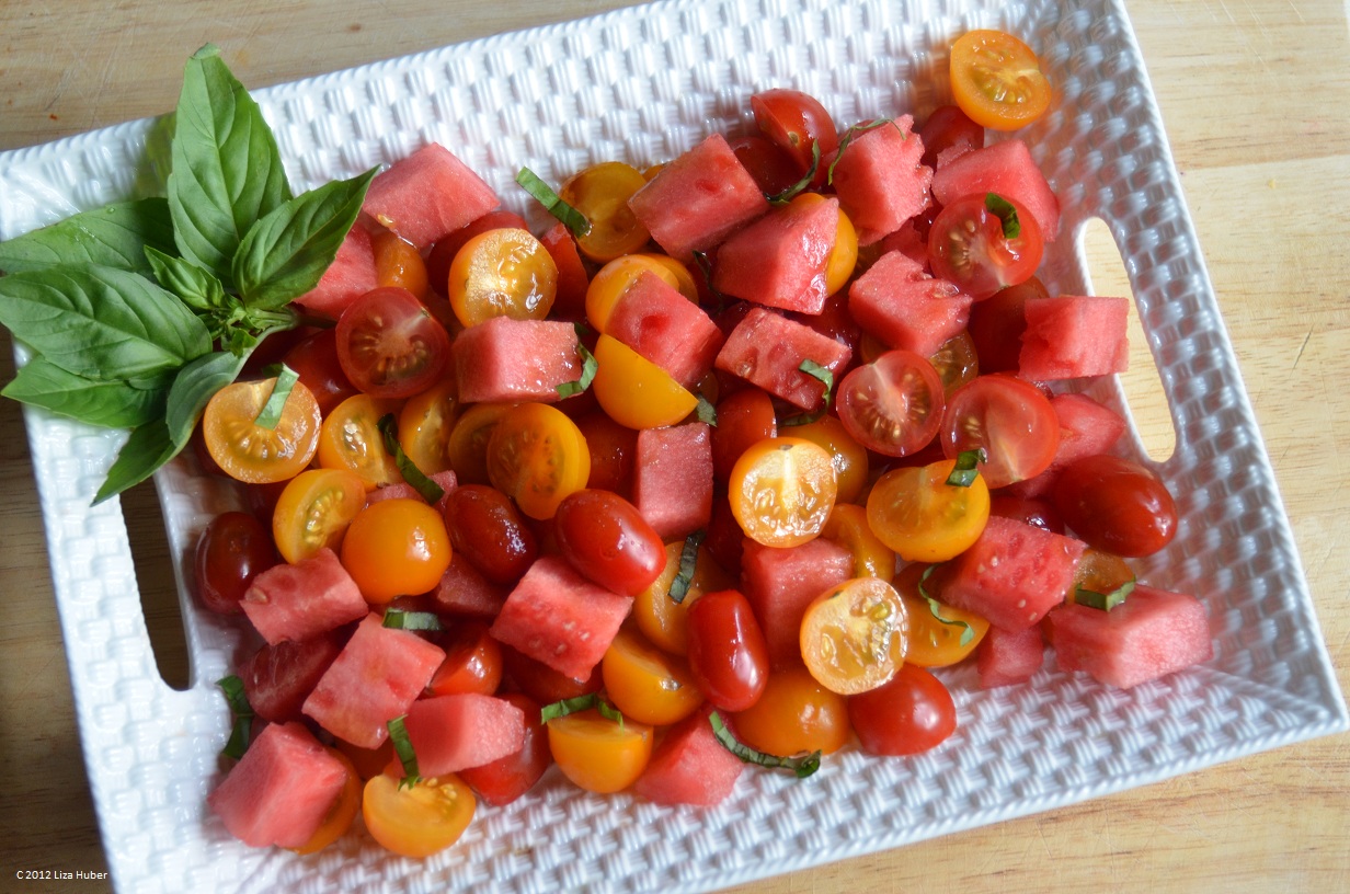 Heirloom Tomato & Watermelon Salad With Basil New York Family