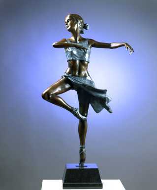 Benson-Landes-“Pirouette”-Original-Bronze-sculpture