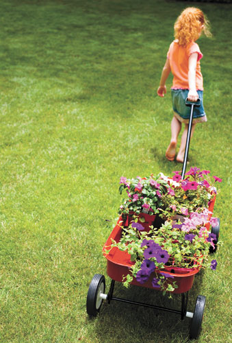 Families benefit from gardening together