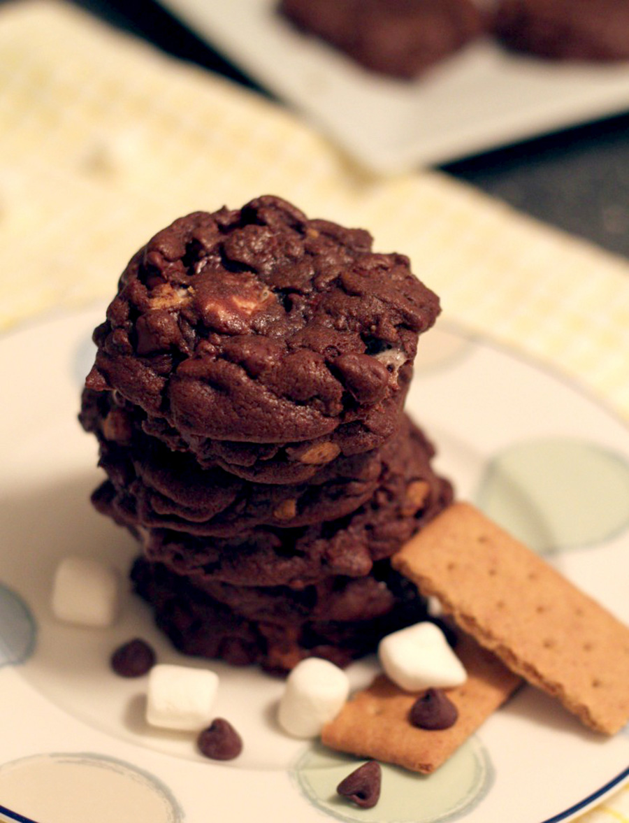 smores-cookies-double-chocolate-recipes-dessert
