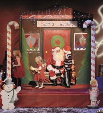 Santa comes to visit in the annual Nutcracker and Toyland show.