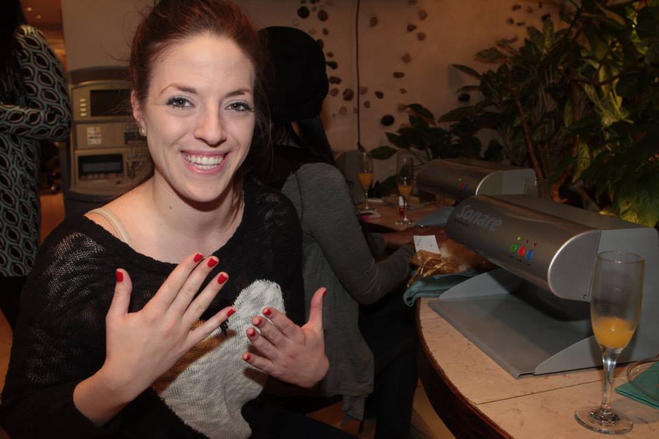 Our blogger, Danielle, shows off her fresh mani!