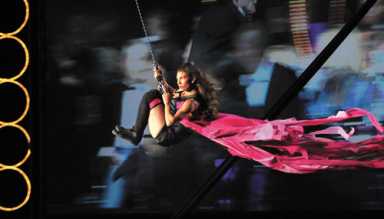 Aerialists reach lofty heights at Lehman Center