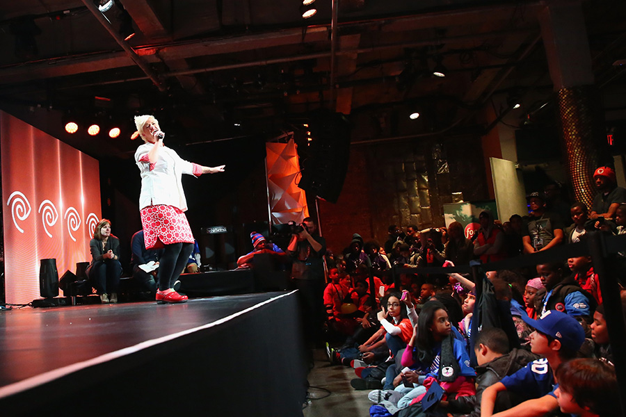 Time Warner Cable Studios, Victor Cruz and Anne Burrell Host "Connect A Million Minds" Family Day