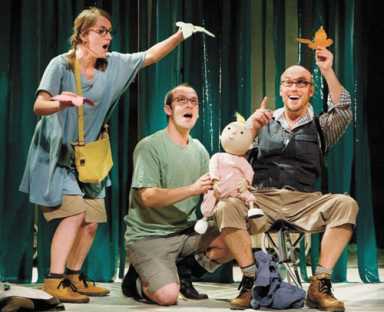 Children enjoy an intractive show based on the children’s book