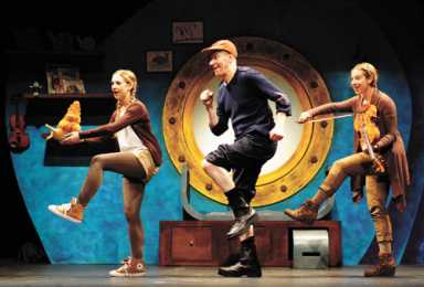 Children enjoy a production of ‘The Snail and the Whale’