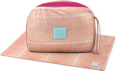 A clutch that pops: Posh’s diaper mat combo has style
