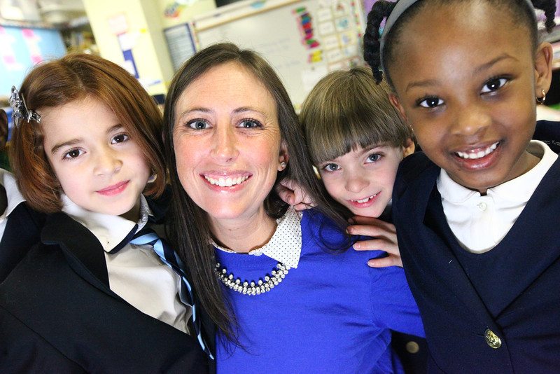 ARS first graders with their teacher, Mrs. Hughes