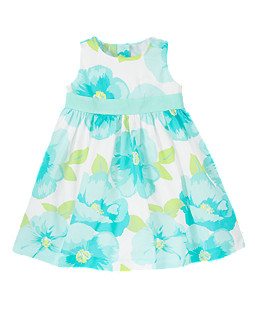 blue blooms dress