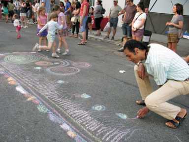 Arts block party