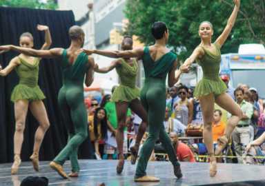The streets of Harlem come alive with dance and song