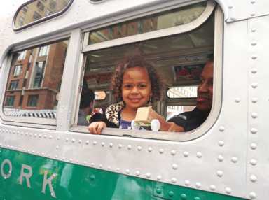 Hop aboard a vintage bus