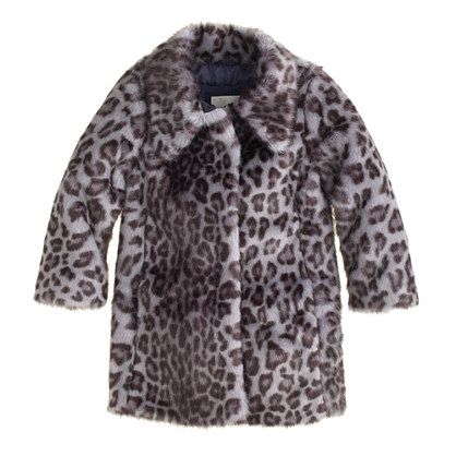 crewcuts by J.Crew Girl’s Furry Leopard Coat