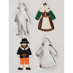 Thanksgiving Pilgrim Cookie Cutter Set