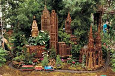 Ride through miniature New York City