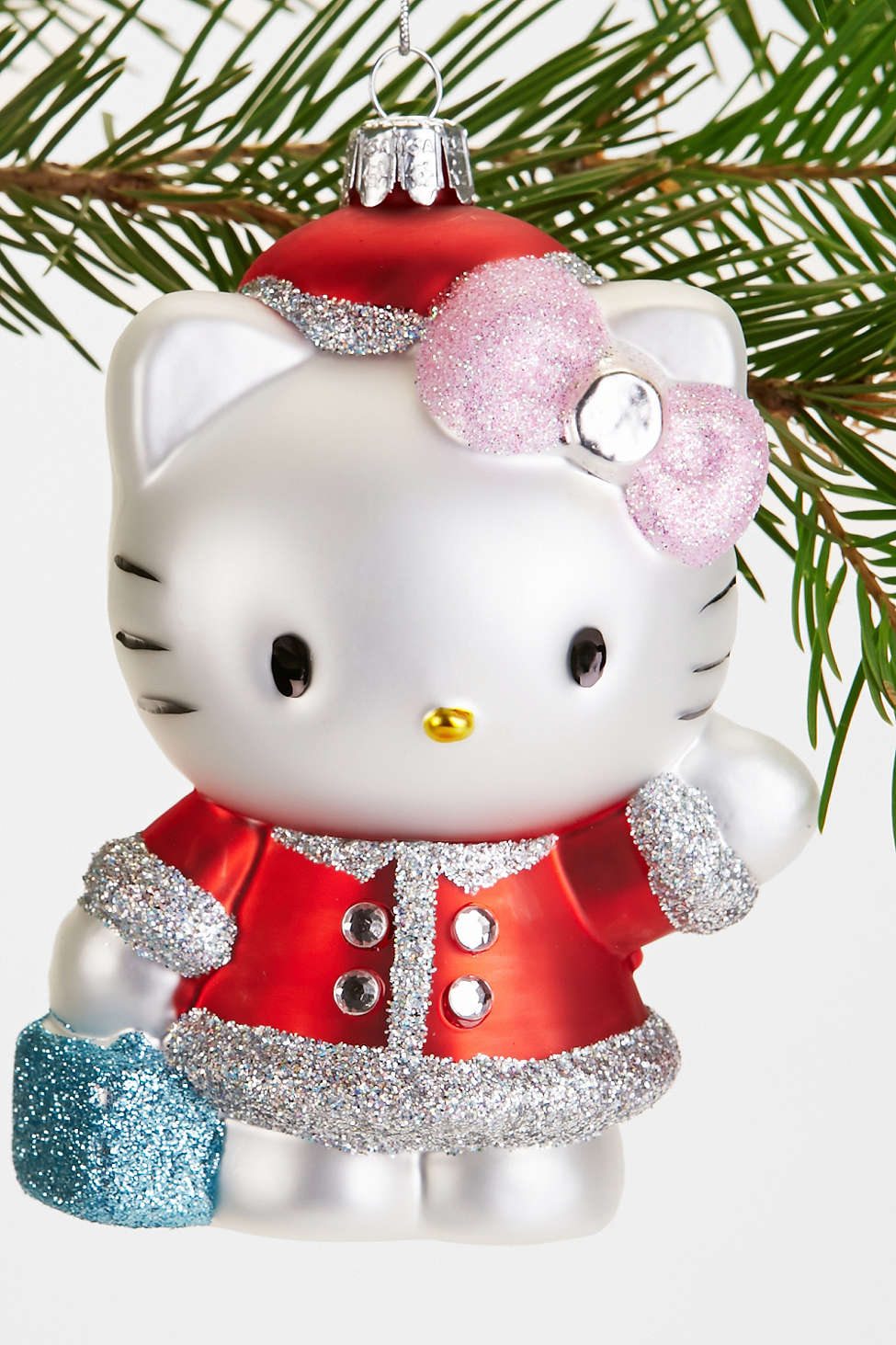Hello Kitty Santa Ornament