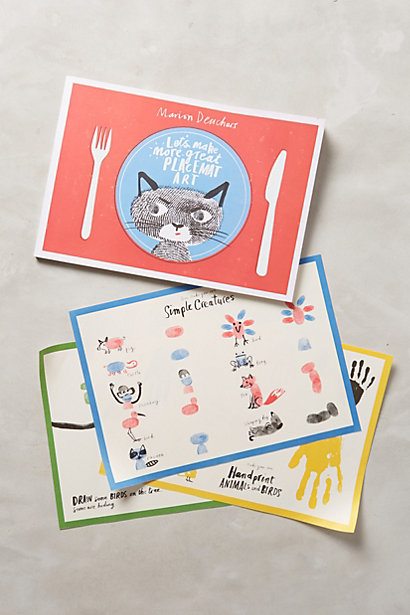 Let's Make Great Art Placemats from Anthropologie