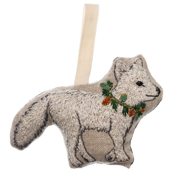 Coral & Tusk Christmas Fox Ornament