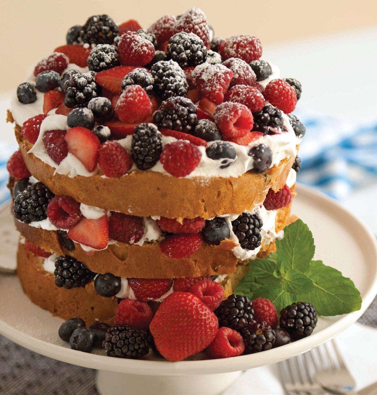 Panettone “Shortcake” with Berries and Orange Ricotta