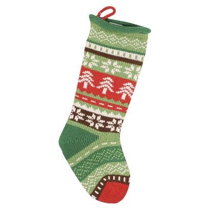 Fairisle Knit Christmas Stocking