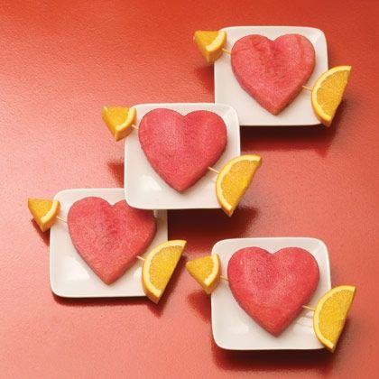 Watermelon & Orange Cupid Hearts