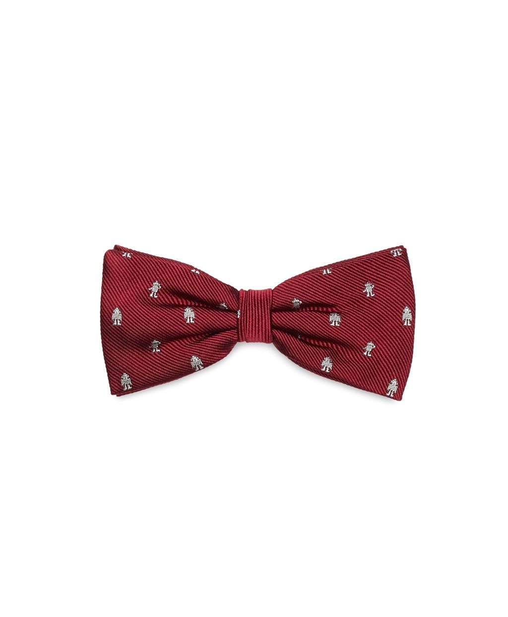 Brooks Brothers Robot Embroidered Pre-Tied Bow Tie