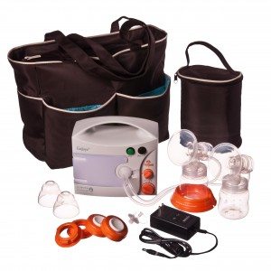 Hygeia EnJoye LBI Breast Pump with Deluxe Tote Set