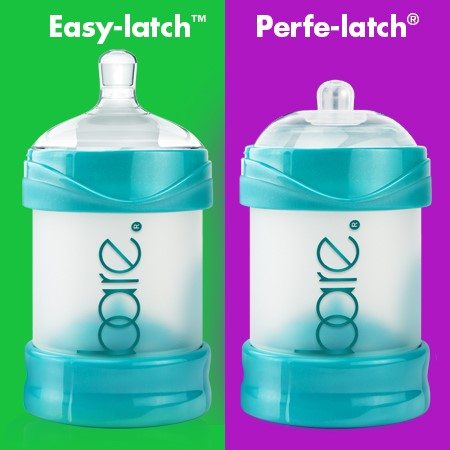 Bittylab Bare Air-free Baby Bottles with Easy-latch Nipple