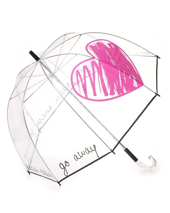 Felix Rey Rain Rain Go Away Clear Umbrella