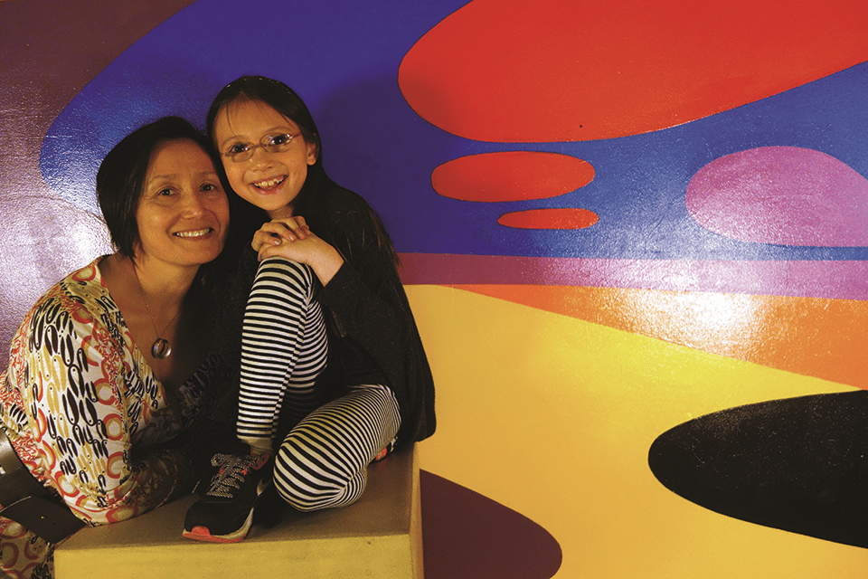 Barbara Hunt McLanahan with her daughter. 