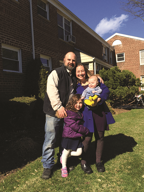 Farah Miller with her family. 