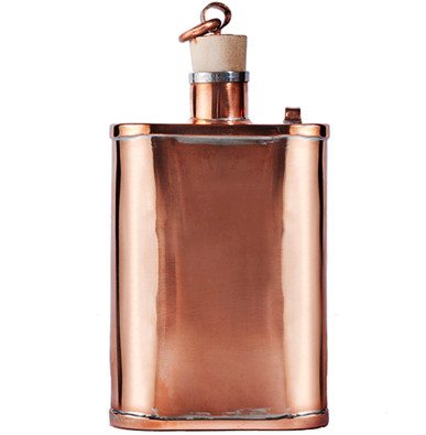 Kaufmann Mercantile Handmade Copper Flask (Cork top)