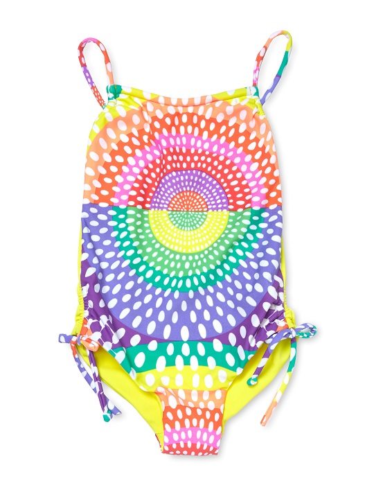 Mara Hoffman Lace Up One Piece Swimsuit
