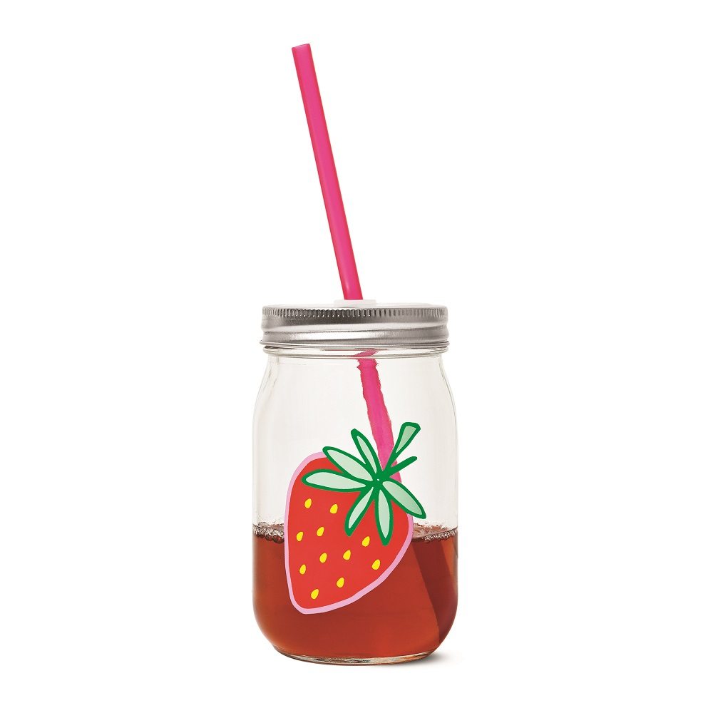 Summer Sippin' Jar with Lid