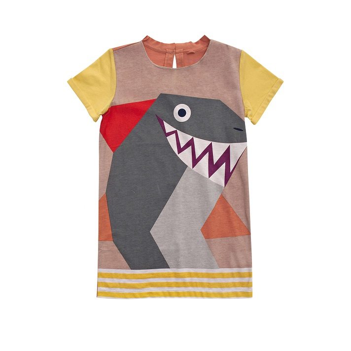 Stella McCartney Kids Marnie Shark Print Dress