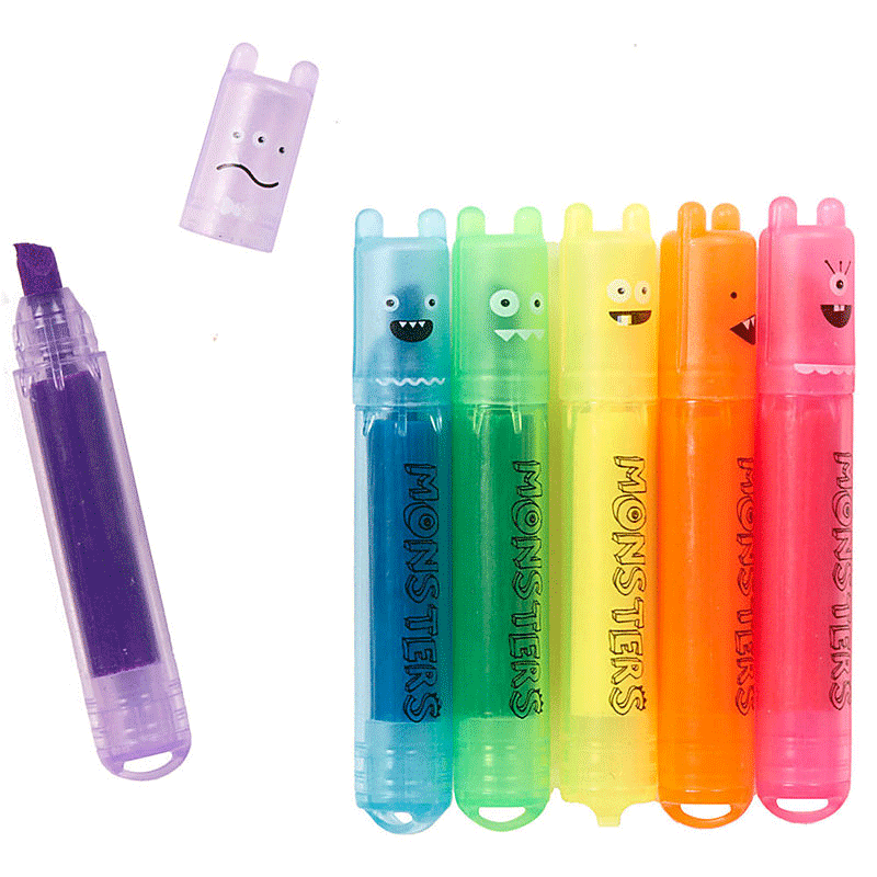 For ages 3-8: Mini Monsters Scented Neon Markers