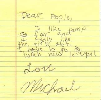 PSA: Michael Likes the Girls at Camp