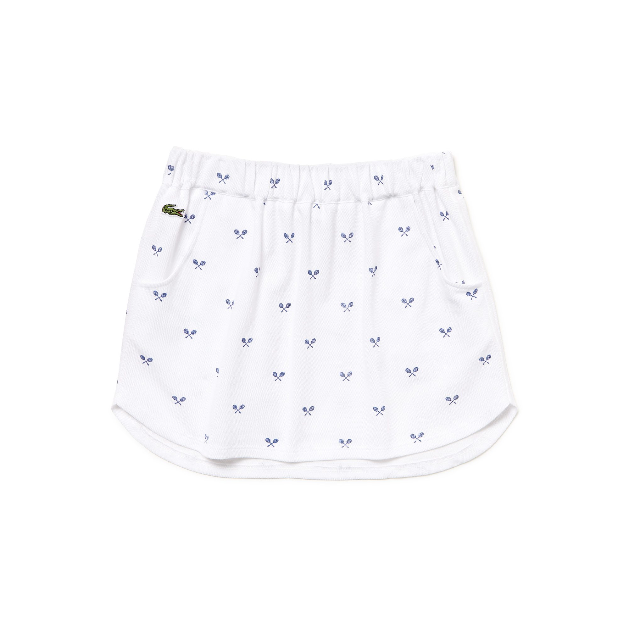 Lacoste Girl's Printed Tennis Racquet Pique Skirt