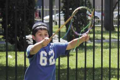 Whirligig good time at Kings Manor Museum