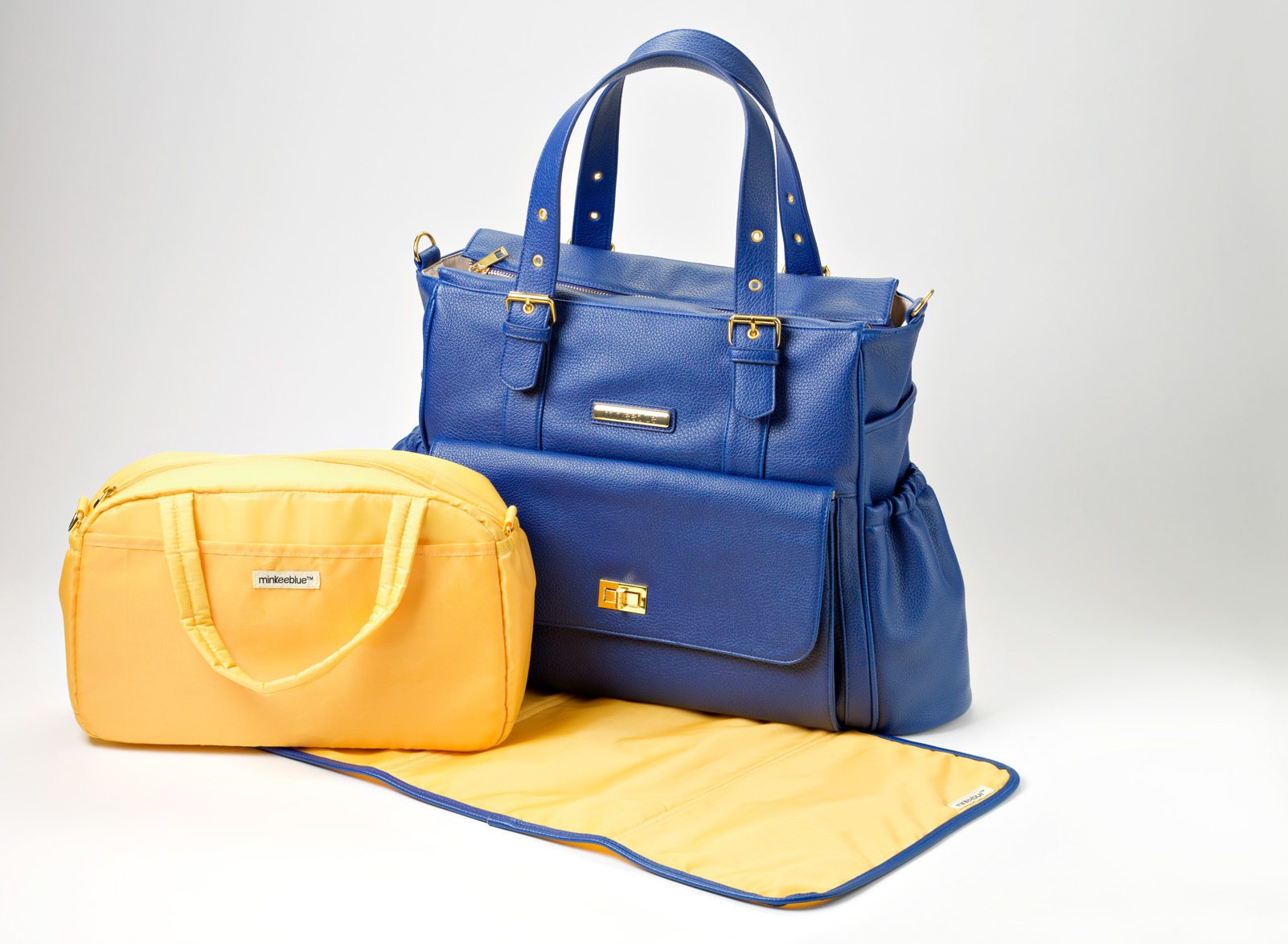 MinkeeBlue Blue Diaper Bag
