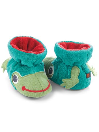 Tiny Soles Acorn Easy Critter Bootie Frog