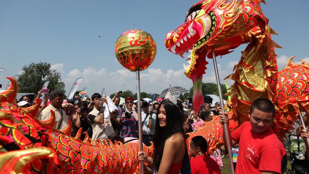 The Hong Kong Dragon Boat Festival in Flushing Meadows Corona Park