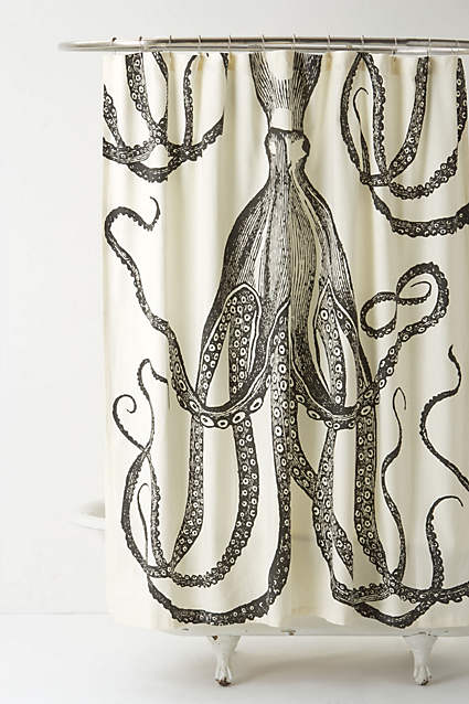 Octopus Garden Shower Curtain from Anthropologie