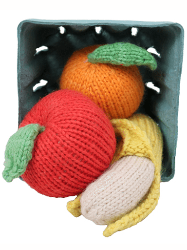 Camden Rose Apple, Banana & Orange Knitted Set from Norman & Jules