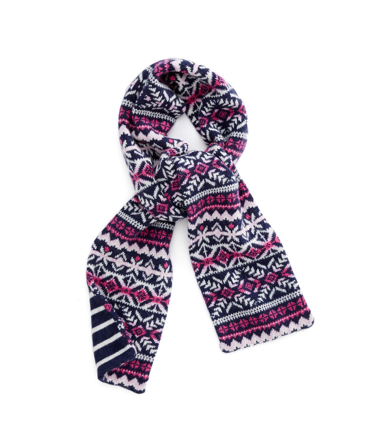 Vineyard Vines Girls Fair Isle Stripe Scarf
